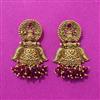 Antique Classic Earring With Matte Gold Plating