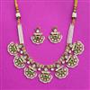 Antique Classic Necklace Set With Matte Gold Plating
