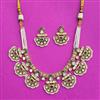 Antique Classic Necklace Set With Matte Gold Plating