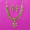 Antique Classic Necklace Set With Matte Gold Plating