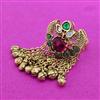 Antique Adjustable Ring With Matte Gold Plating