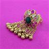 Antique Adjustable Ring With Matte Gold Plating