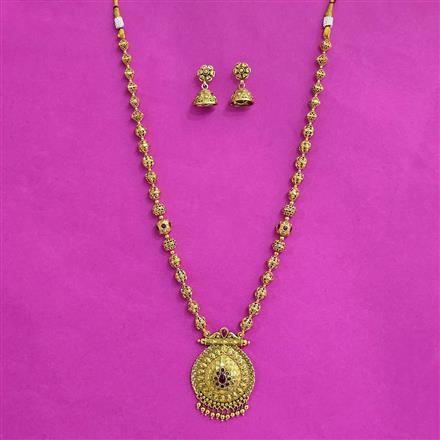 Antique Classic Pendant Set With Gold Plating