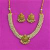 Antique Temple Necklace With Matte Gold Plating