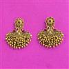Antique Classic Earring With Matte Gold Plating