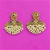 Antique Classic Earring With Matte Gold Plating