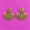 Antique Classic Earring With Matte Gold Plating