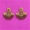 Antique Classic Earring With Matte Gold Plating