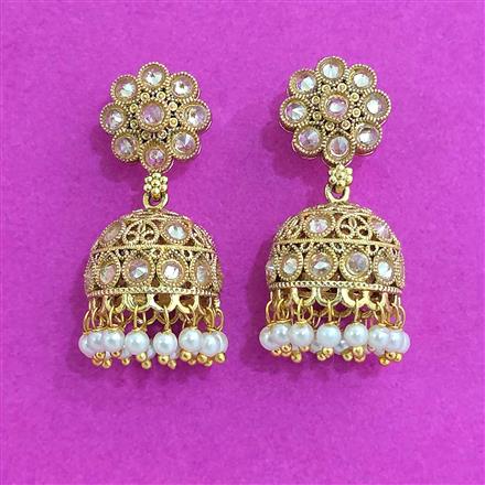 Antique Jhumki With Gold Plating