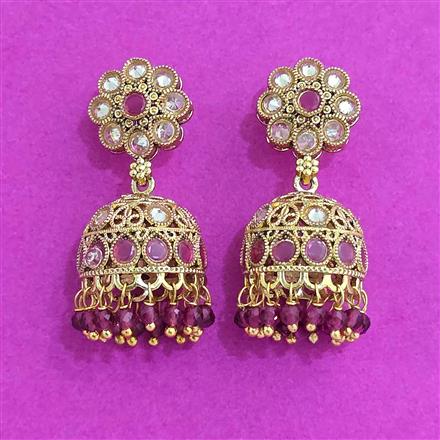 Antique Jhumki With Gold Plating