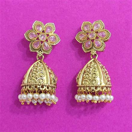 Antique Jhumki With Gold Plating