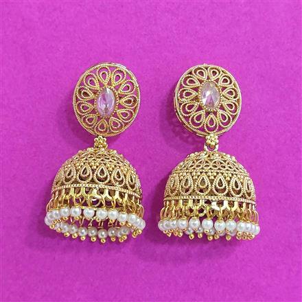 Antique Jhumki With Gold Plating