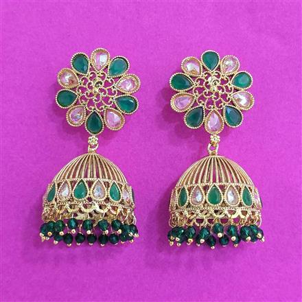Antique Jhumki With Gold Plating
