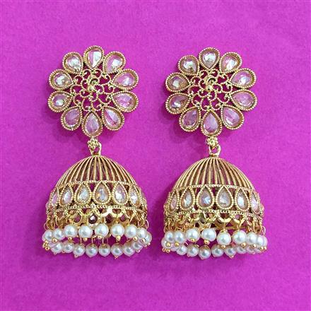 Antique Jhumki With Gold Plating
