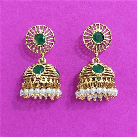 Antique Jhumki With Gold Plating