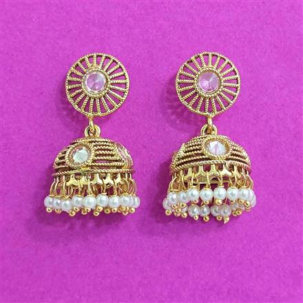 Antique Jhumki With Gold Plating