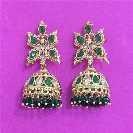 Antique Jhumki With Gold Plating