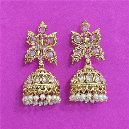 Antique Jhumki With Gold Plating