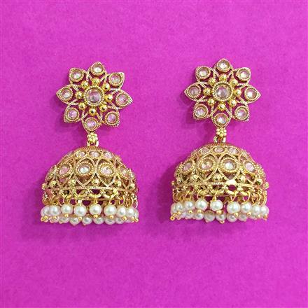 Antique Jhumki With Gold Plating