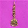 Antique Temple Tikka With Matte Gold Plating