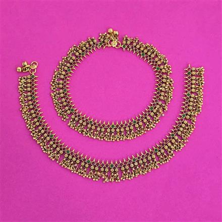 Antique Classic Payal With Gold Plating