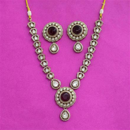 Antique Classic Necklace With Mehndi Plating