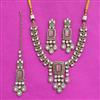Antique Classic Necklace With Mehndi Plating
