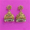 Antique Jhumki With Matte Gold Plating