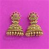 Antique Jhumki With Matte Gold Plating