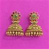 Antique Jhumki With Matte Gold Plating
