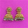 Antique Jhumki With Matte Gold Plating