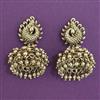 Antique Jhumki With Matte Gold Plating