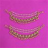 Antique Classic Ear Chain With Matte Gold Plating