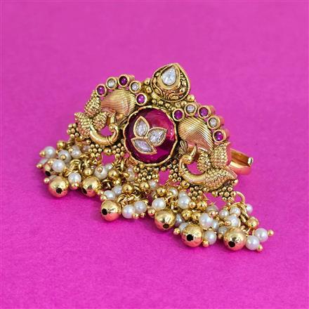 Antique Adjustable Ring With Gold Plating