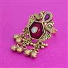 Antique Adjustable Ring With Matte Gold Plating