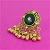 Antique Adjustable Ring With Matte Gold Plating