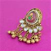 Antique Adjustable Ring With Matte Gold Plating