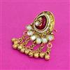 Antique Adjustable Ring With Matte Gold Plating