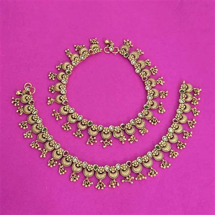 Antique Classic Payal With Gold Plating
