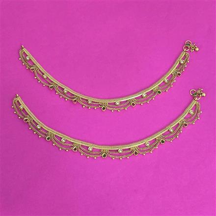 Antique Classic Payal With Gold Plating