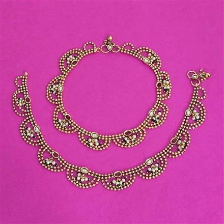 Antique Classic Payal With Gold Plating