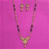 Antique Classic Mangalsutra With Matte Gold Plating