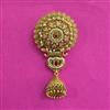 Antique Classic Hair Brooch With Matte Gold Plating