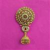 Antique Classic Hair Brooch With Matte Gold Plating