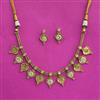 Antique Classic Necklace With Matte Gold Plating