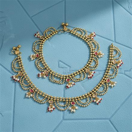 Antique Classic Payal With Gold Plating