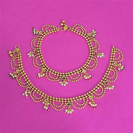 Antique Classic Payal With Gold Plating