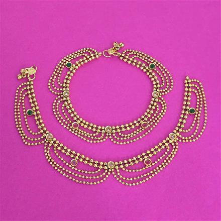 Antique Classic Payal With Gold Plating