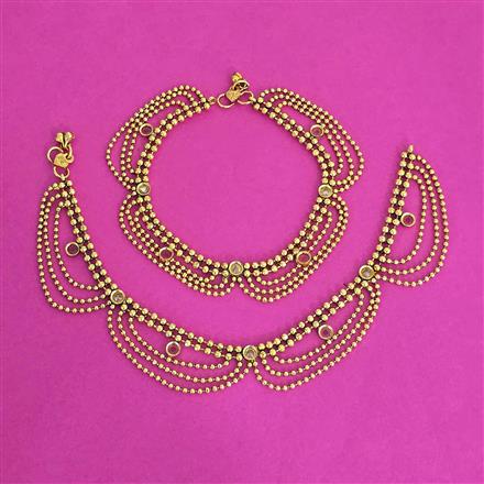 Antique Classic Payal With Gold Plating