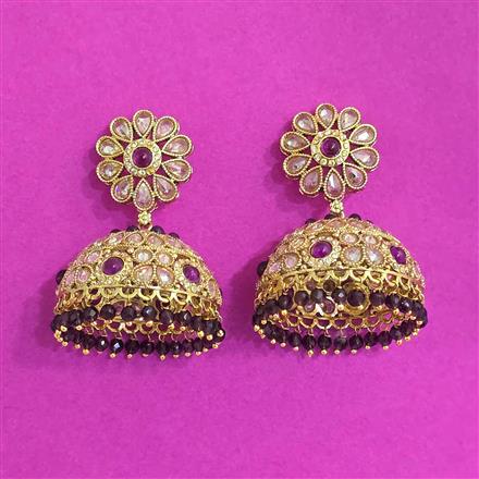 Antique Jhumki With Gold Plating